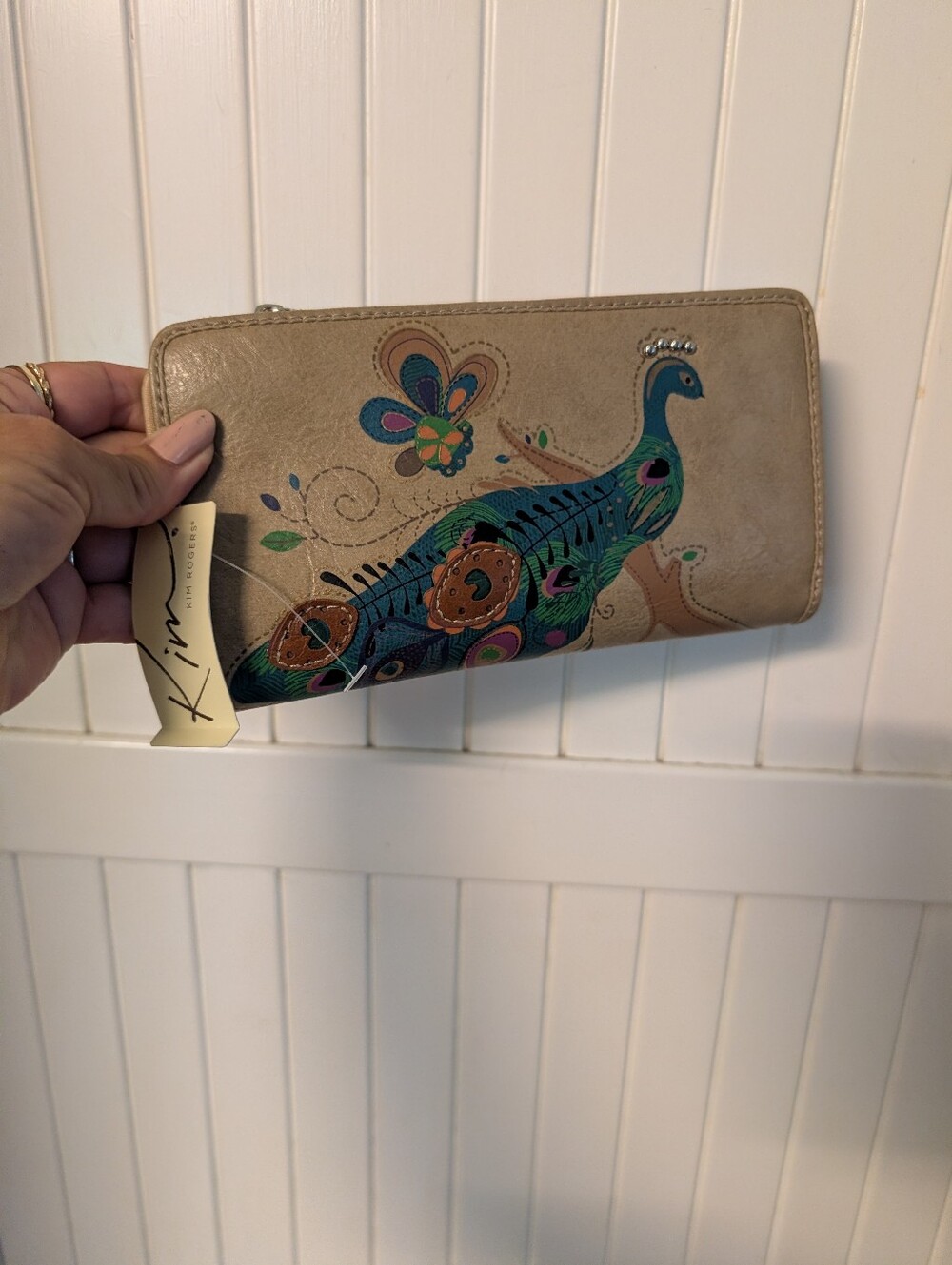 Nwt Kim Rogers Peacock Wallet